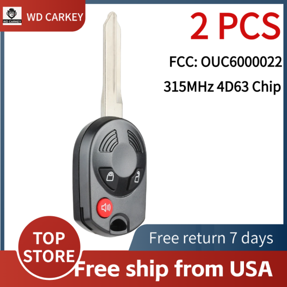 Ford 3 Button Remote Head Key 2005-2013 for OUCD6000022